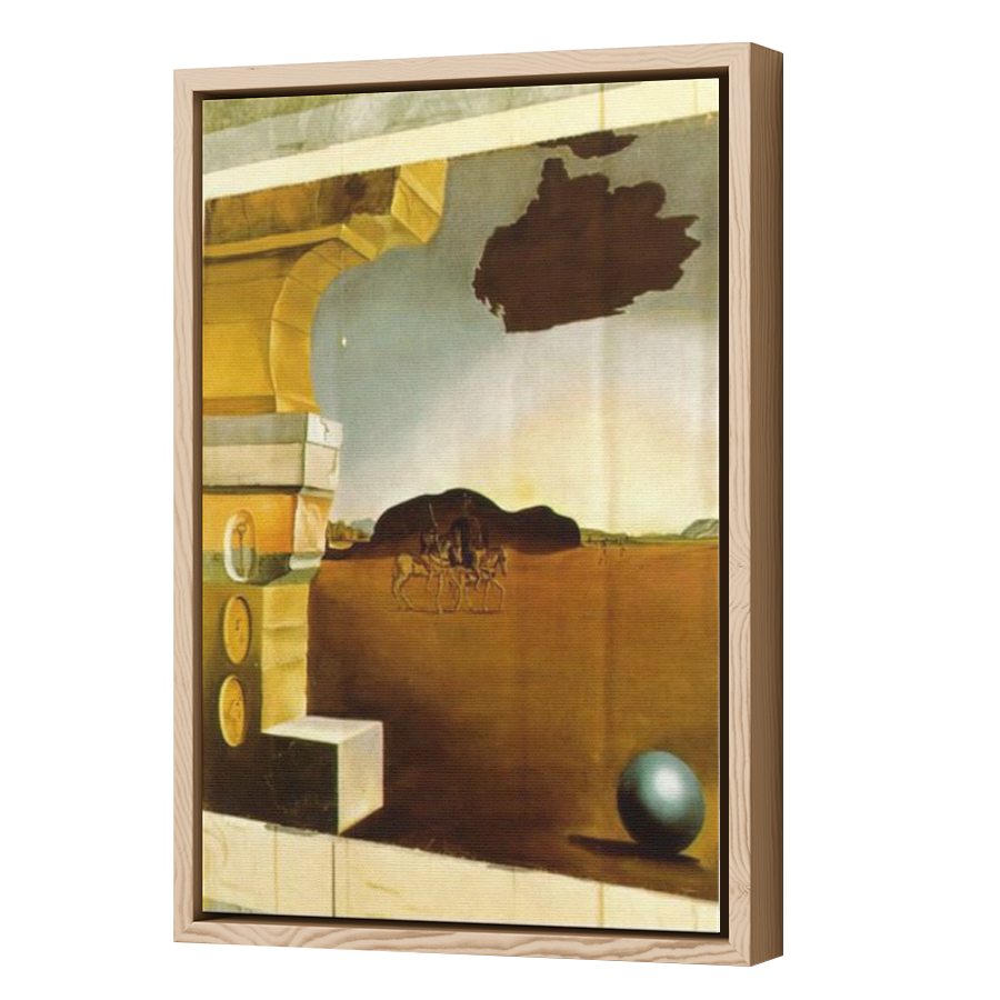 Thumbnail for Canvas - Wood Grain Floating Frame