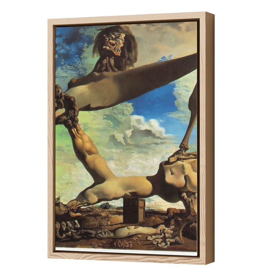 Thumbnail for Canvas - Wood Grain Floating Frame