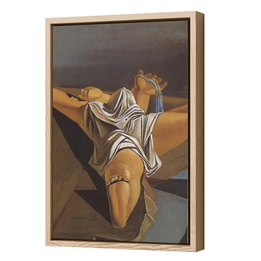 Thumbnail for Canvas - Wood Grain Floating Frame