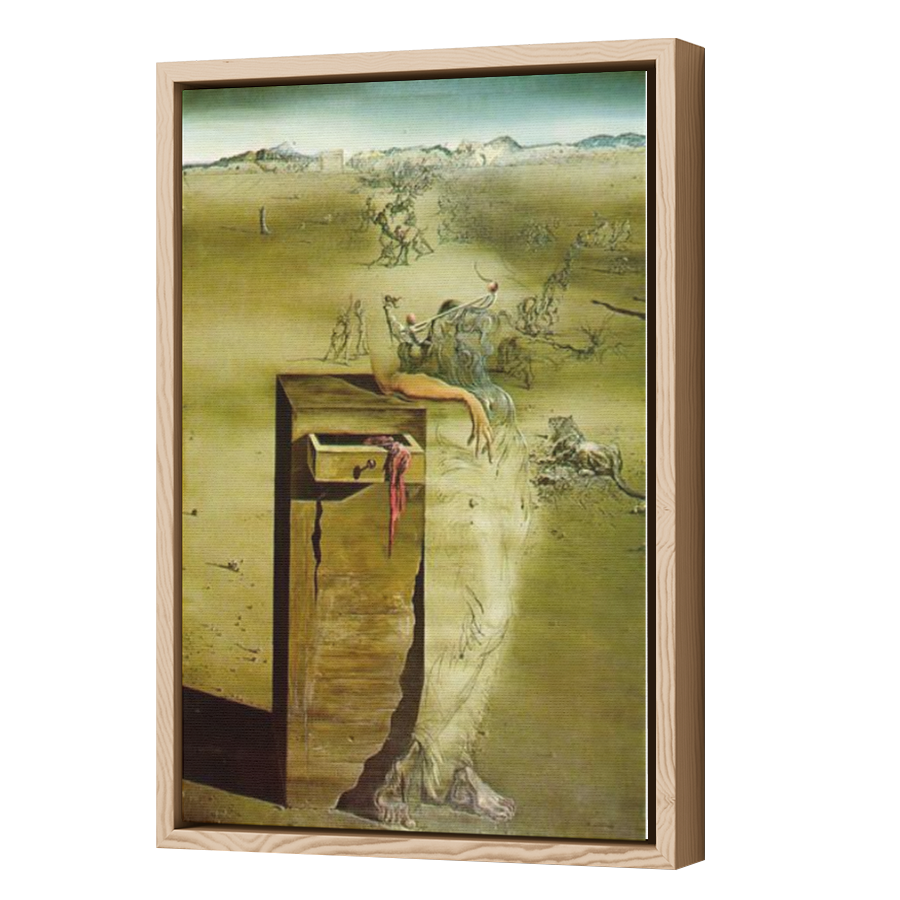 Thumbnail for Canvas - Wood Grain Floating Frame