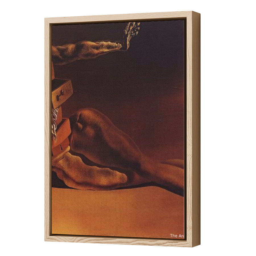 Thumbnail for Canvas - Wood Grain Floating Frame
