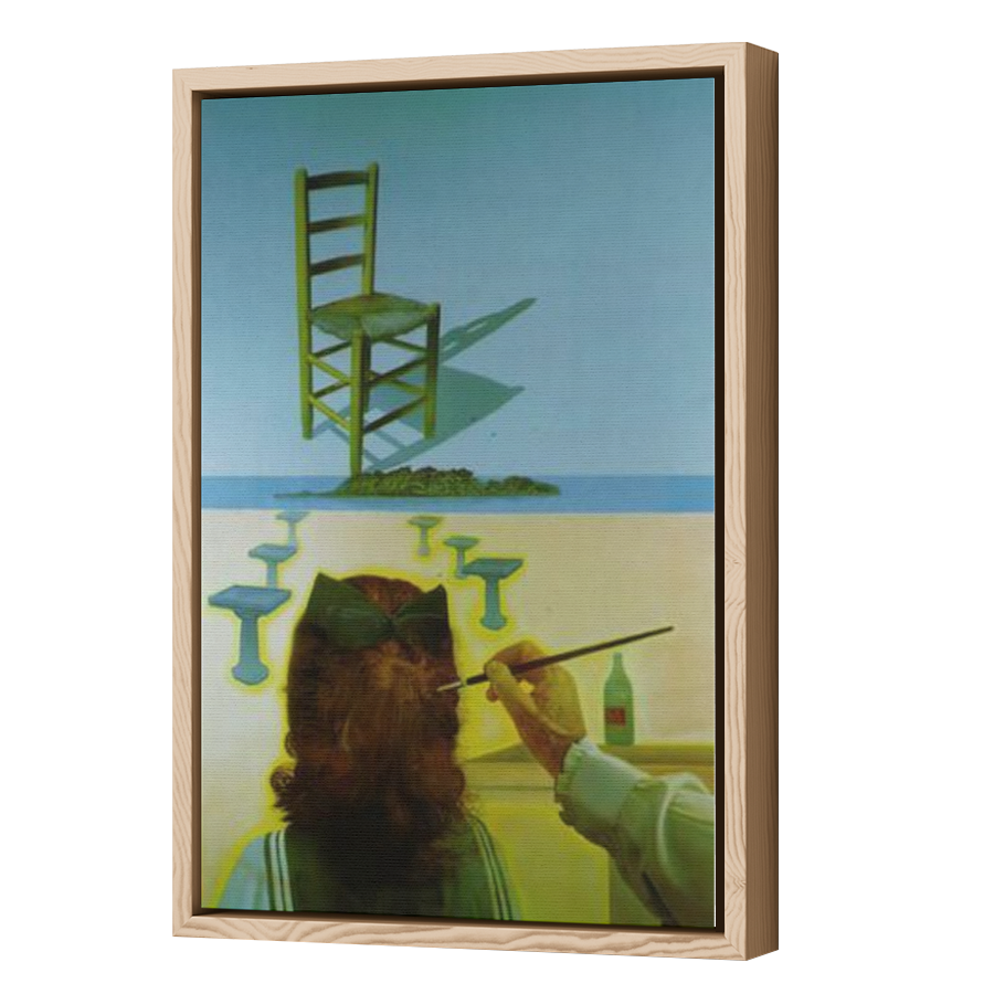 Thumbnail for Canvas - Wood Grain Floating Frame