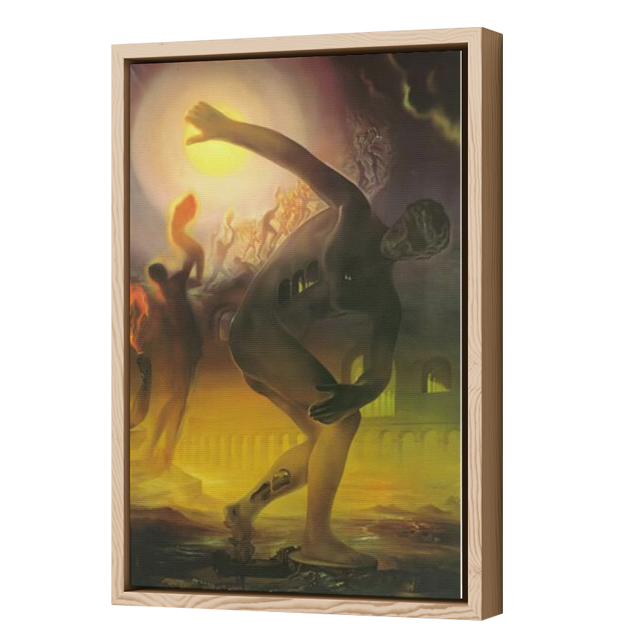 Thumbnail for Canvas - Wood Grain Floating Frame