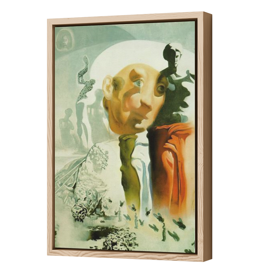 Thumbnail for Canvas - Wood Grain Floating Frame