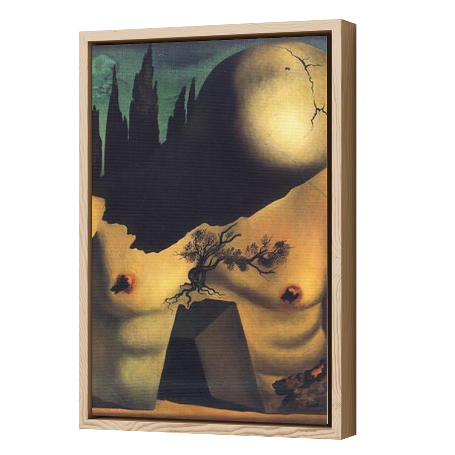 Thumbnail for Canvas - Wood Grain Floating Frame