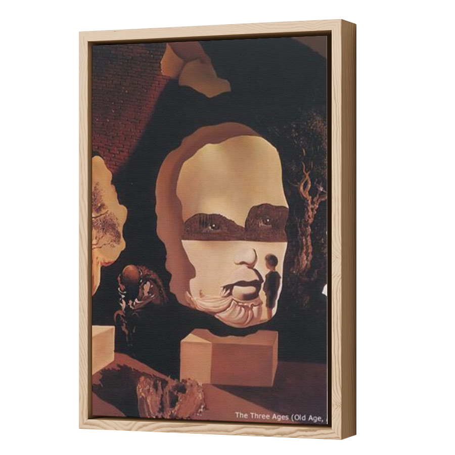 Thumbnail for Canvas - Wood Grain Floating Frame