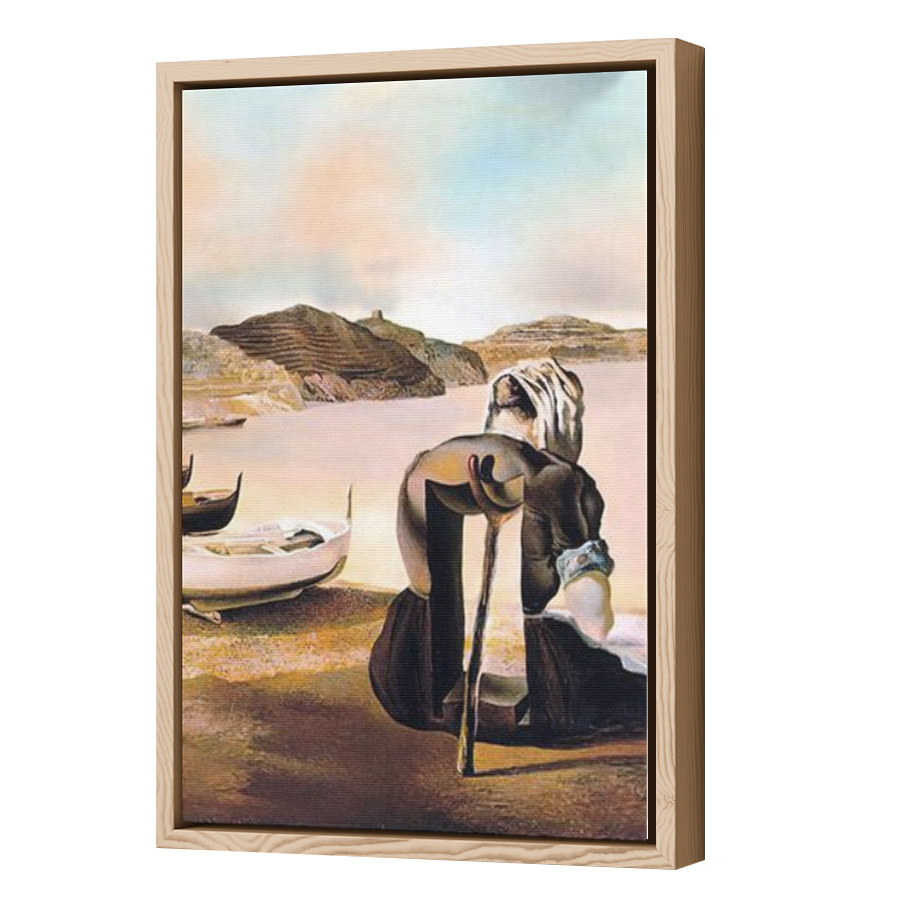Thumbnail for Canvas - Wood Grain Floating Frame