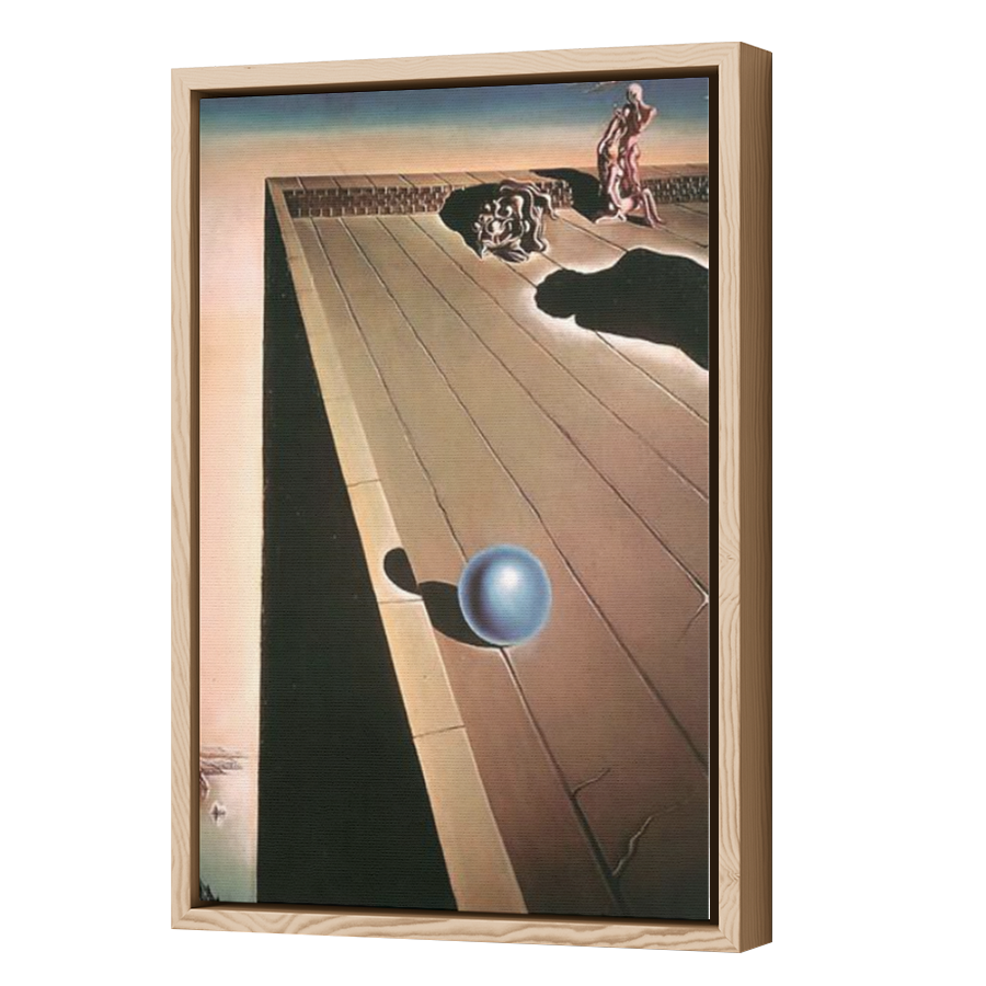 Thumbnail for Canvas - Wood Grain Floating Frame