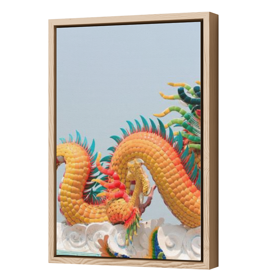 Thumbnail for Canvas - Wood Grain Floating Frame