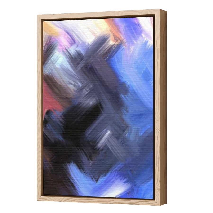 Thumbnail for Canvas - Wood Grain Floating Frame