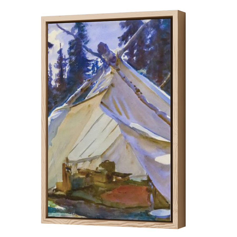 Thumbnail for Canvas - Wood Grain Floating Frame