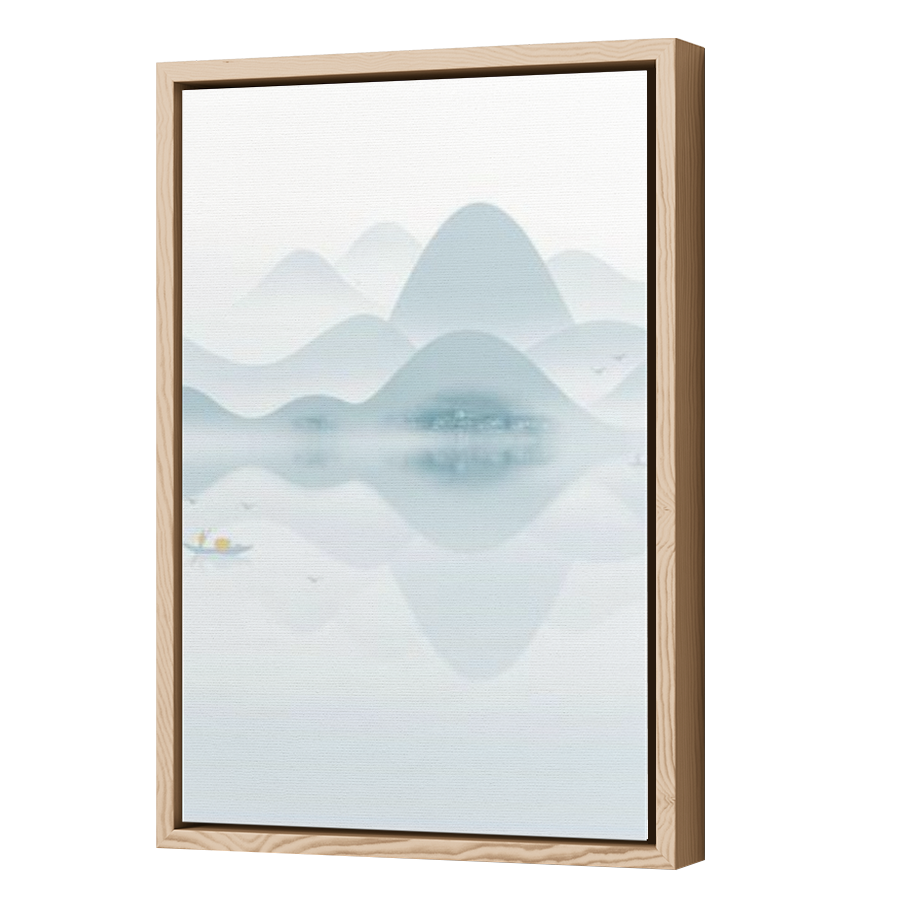 Thumbnail for Canvas - Wood Grain Floating Frame