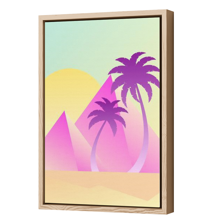 Thumbnail for Canvas - Wood Grain Floating Frame