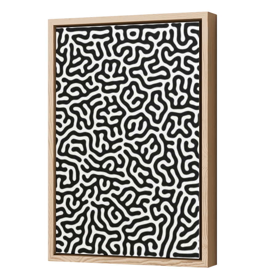 Thumbnail for Canvas - Wood Grain Floating Frame