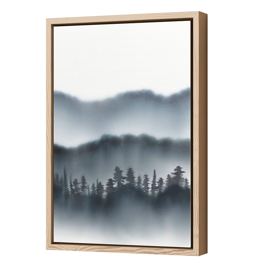 Thumbnail for Canvas - Wood Grain Floating Frame