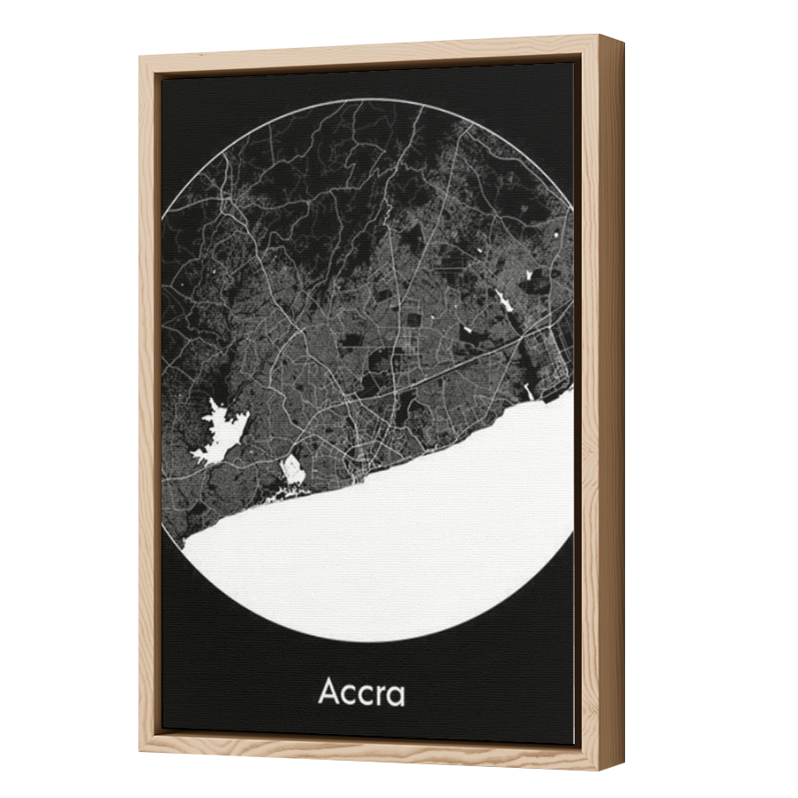 Thumbnail for Canvas - Wood Grain Floating Frame