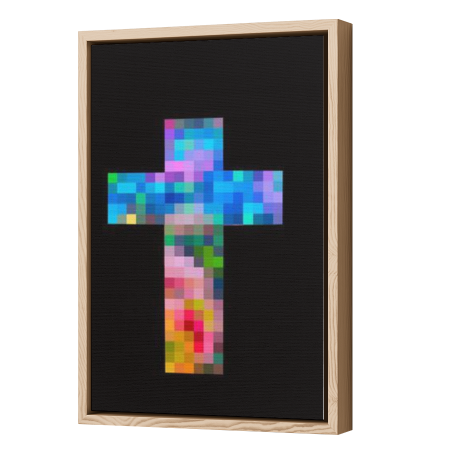 Thumbnail for Canvas - Wood Grain Floating Frame