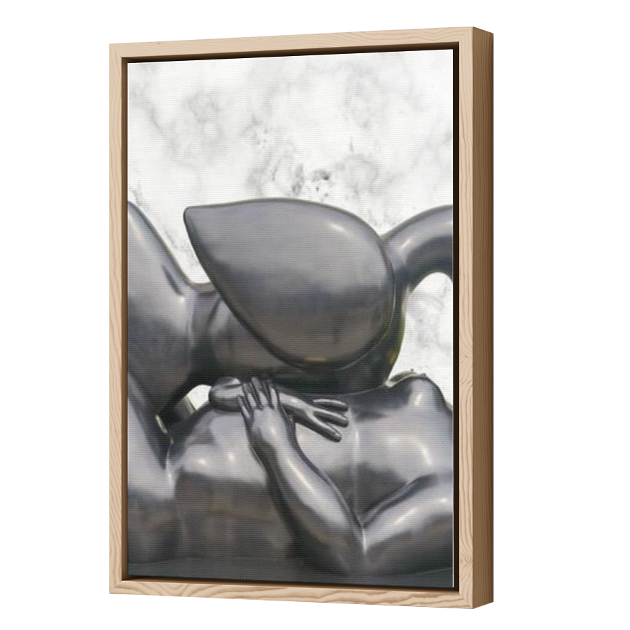 Thumbnail for Canvas - Wood Grain Floating Frame