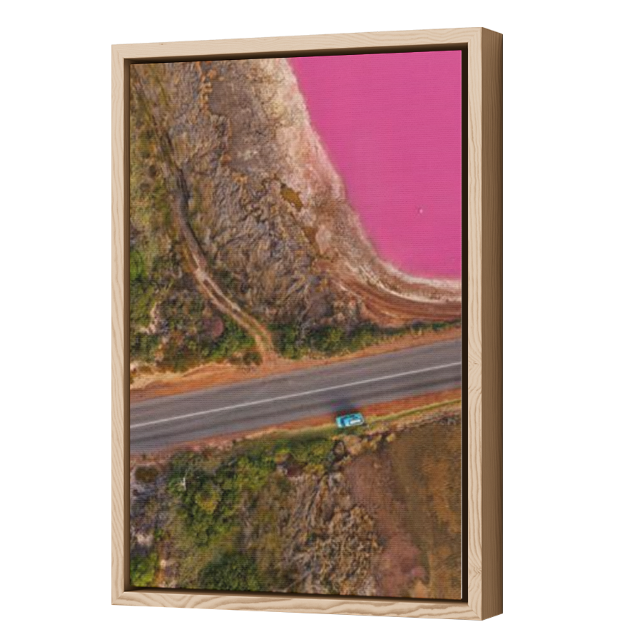 Thumbnail for Canvas - Wood Grain Floating Frame
