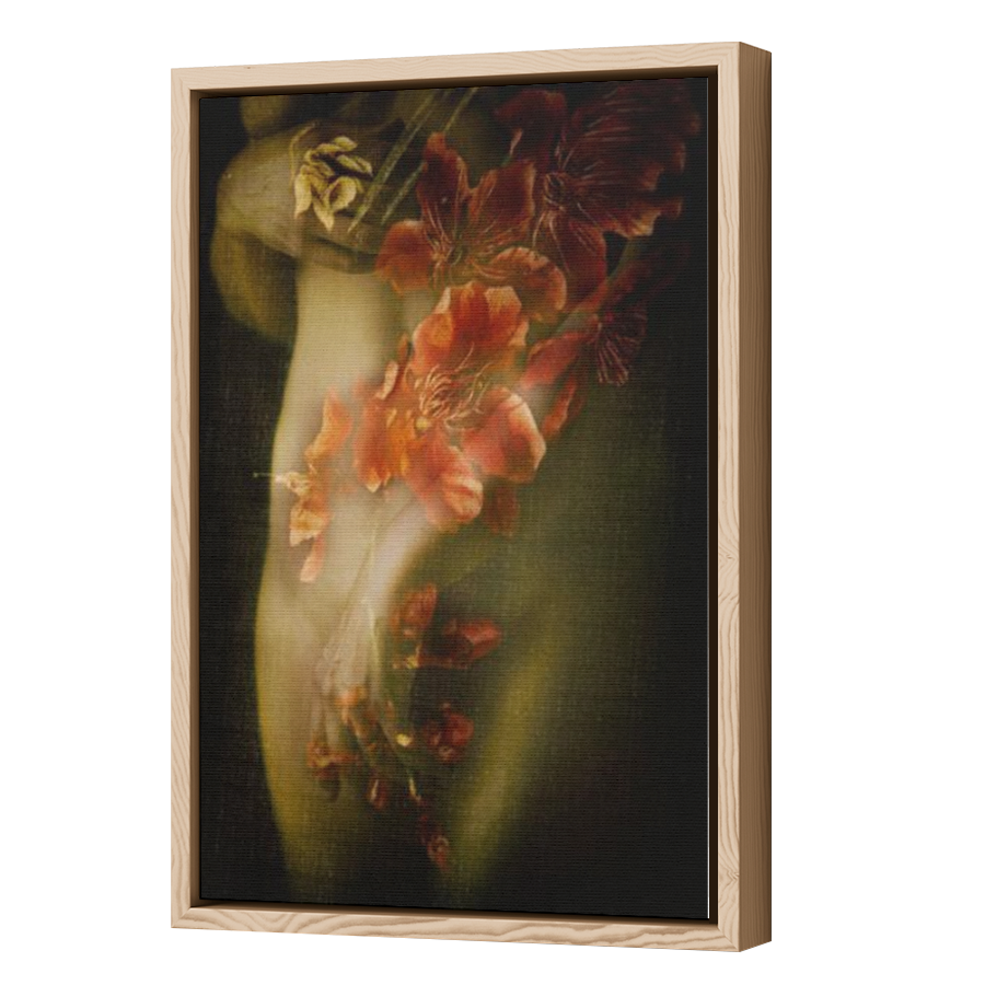 Thumbnail for Canvas - Wood Grain Floating Frame