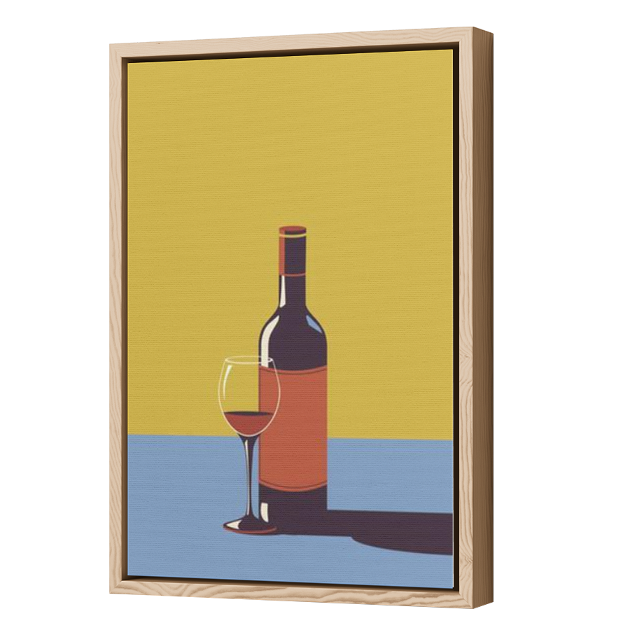 Thumbnail for Canvas - Wood Grain Floating Frame