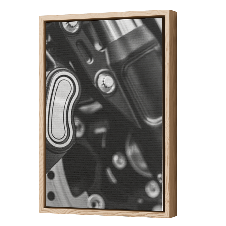 Thumbnail for Canvas - Wood Grain Floating Frame