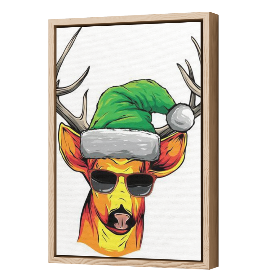 Thumbnail for Canvas - Wood Grain Floating Frame