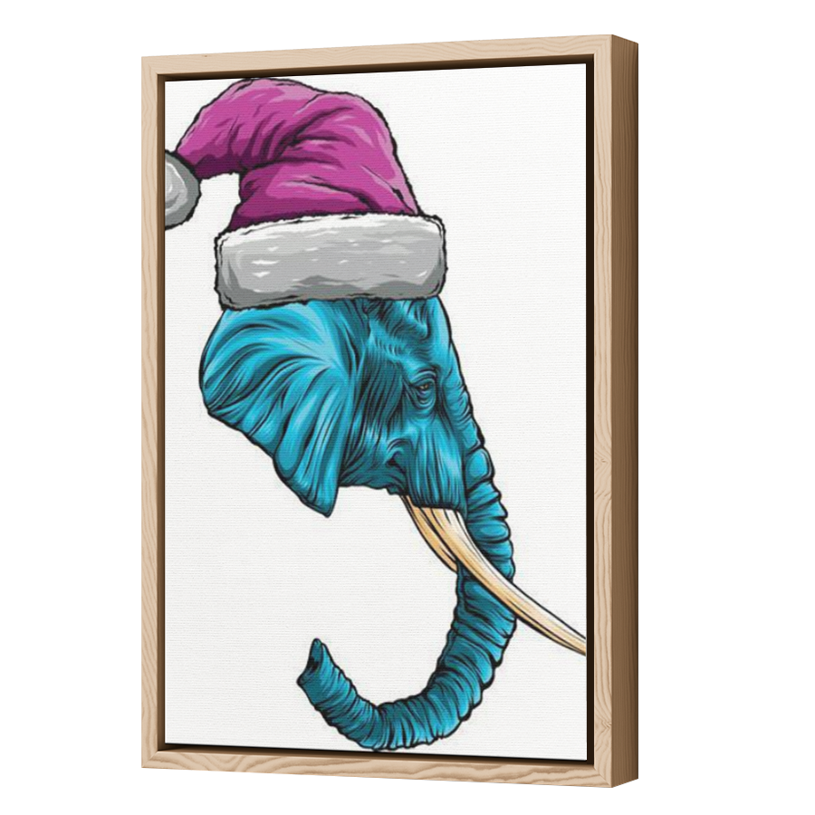 Thumbnail for Canvas - Wood Grain Floating Frame
