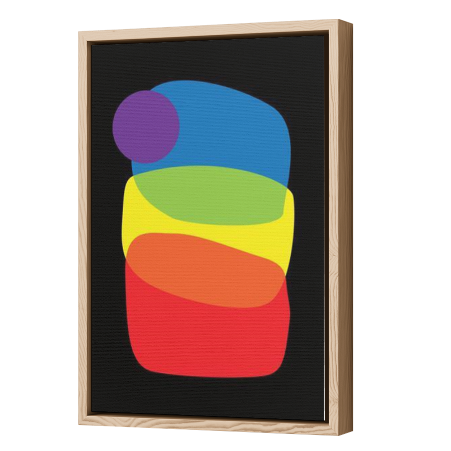Thumbnail for Canvas - Wood Grain Floating Frame