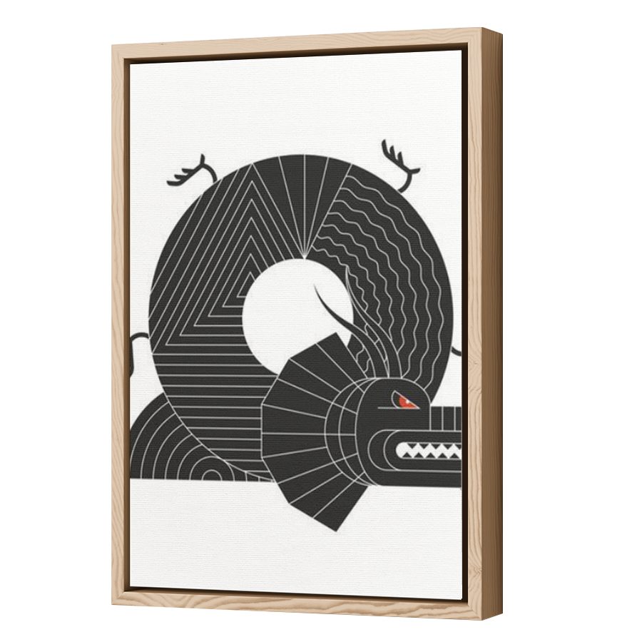 Thumbnail for Canvas - Wood Grain Floating Frame