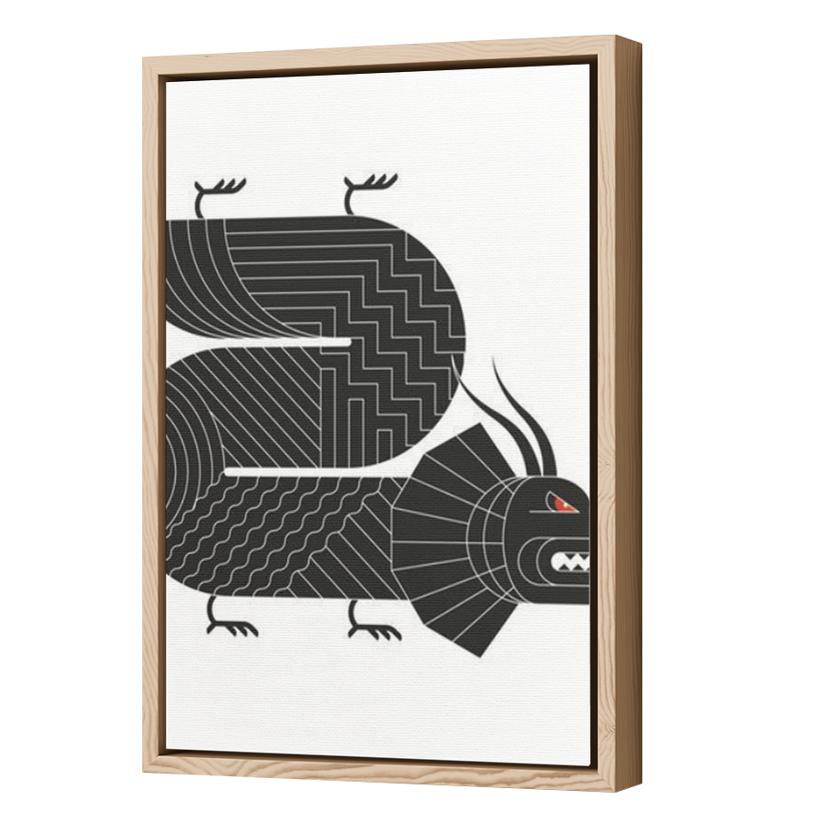 Thumbnail for Canvas - Wood Grain Floating Frame