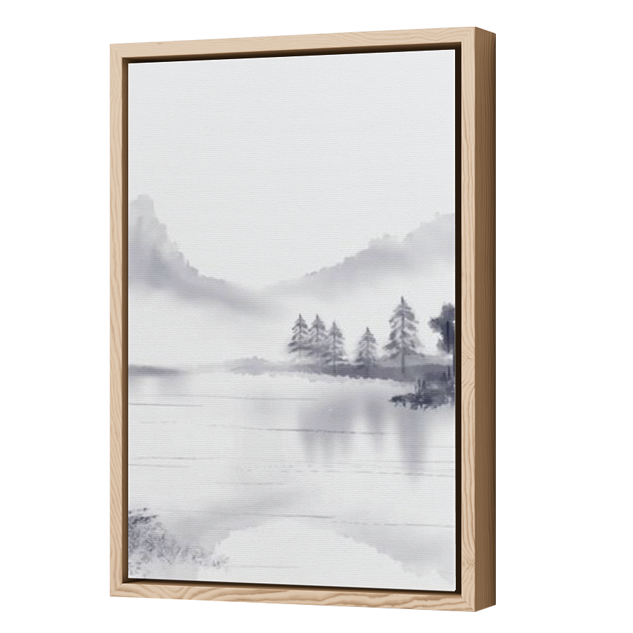 Thumbnail for Canvas - Wood Grain Floating Frame