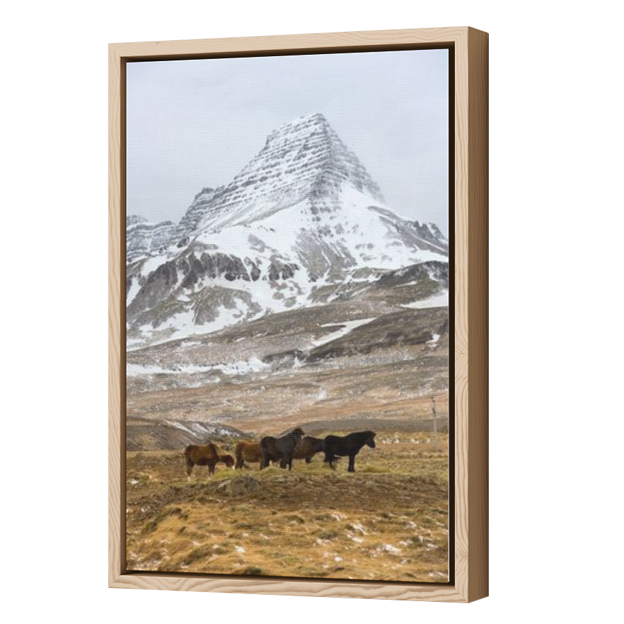 Thumbnail for Canvas - Wood Grain Floating Frame