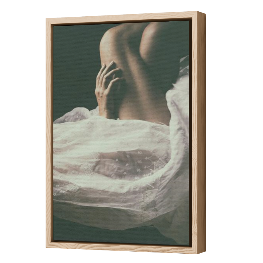 Thumbnail for Canvas - Wood Grain Floating Frame