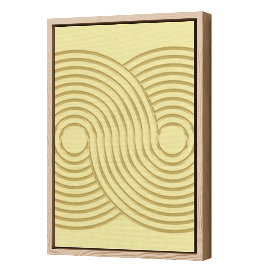 Thumbnail for Canvas - Wood Grain Floating Frame