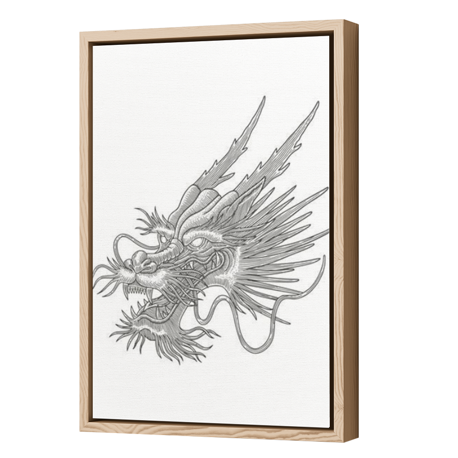 Thumbnail for Canvas - Wood Grain Floating Frame