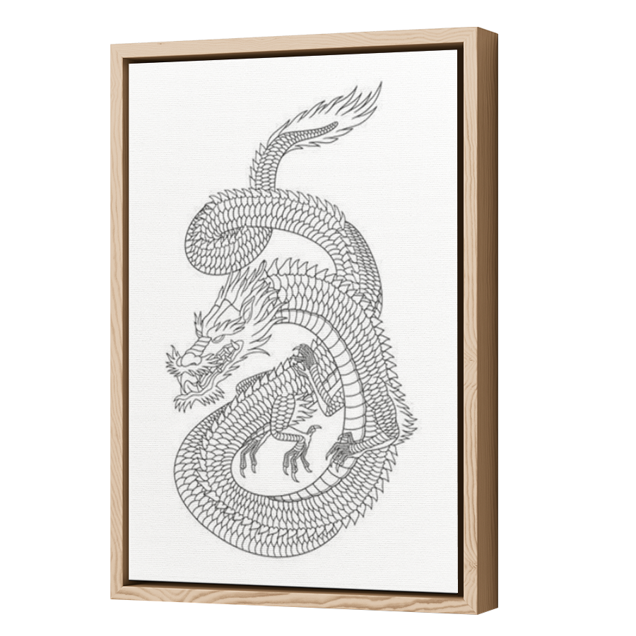 Thumbnail for Canvas - Wood Grain Floating Frame