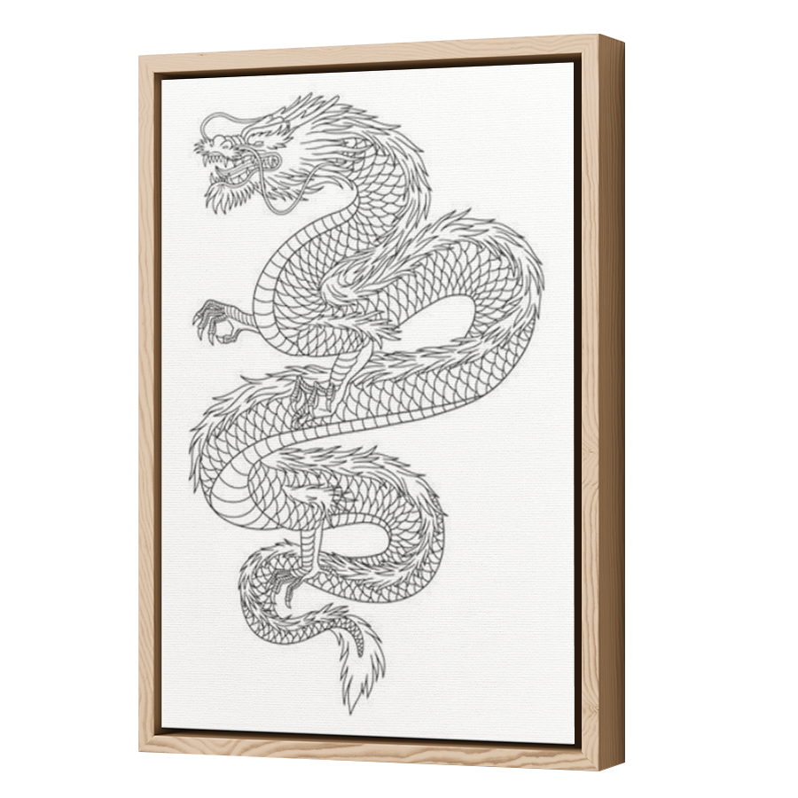 Thumbnail for Canvas - Wood Grain Floating Frame