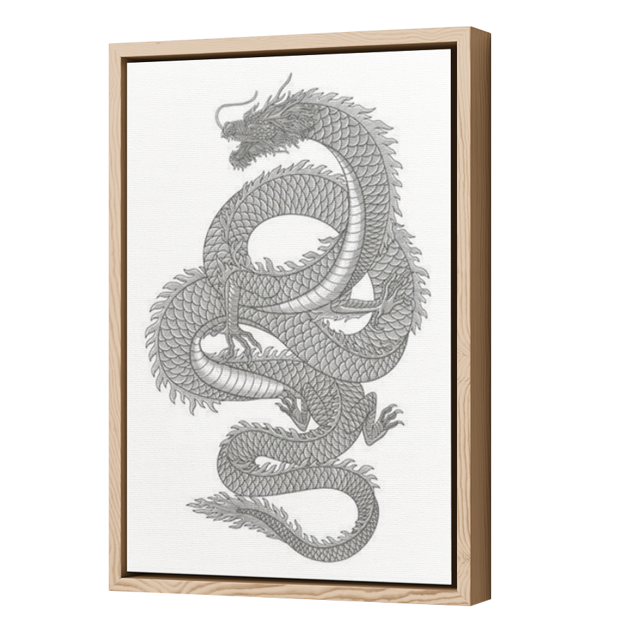 Thumbnail for Canvas - Wood Grain Floating Frame