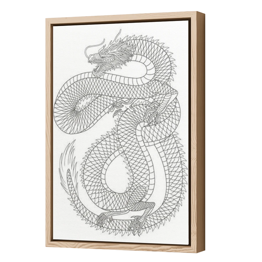 Thumbnail for Canvas - Wood Grain Floating Frame