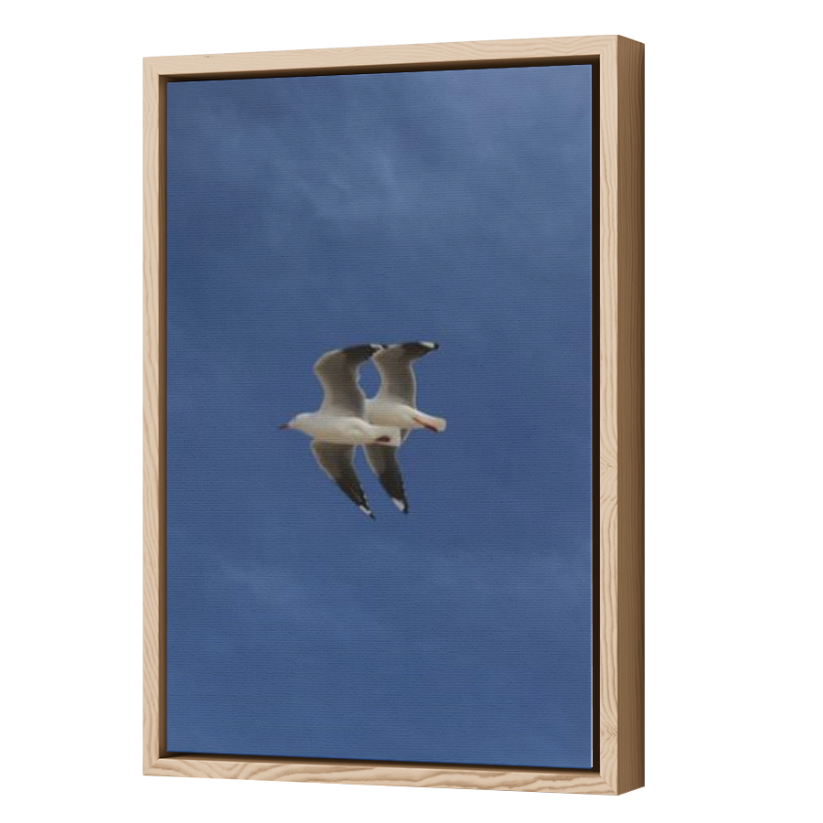 Thumbnail for Canvas - Wood Grain Floating Frame