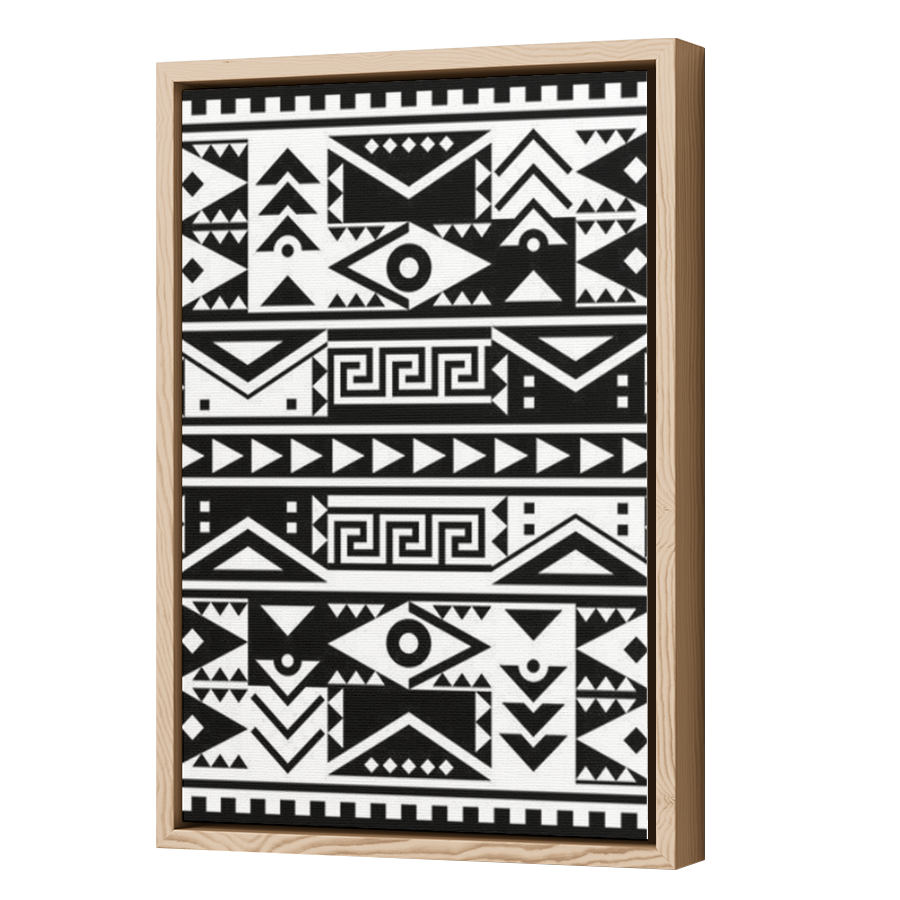 Thumbnail for Canvas - Wood Grain Floating Frame