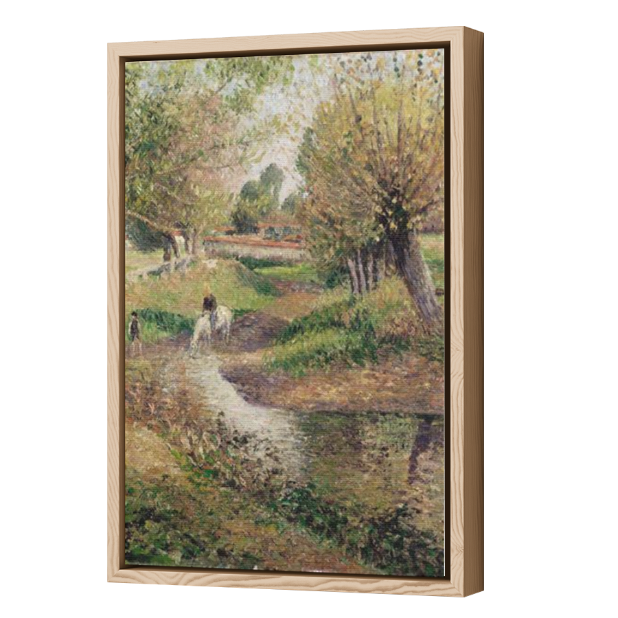 Thumbnail for Canvas - Wood Grain Floating Frame