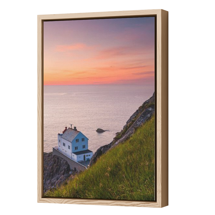 Thumbnail for Canvas - Wood Grain Floating Frame