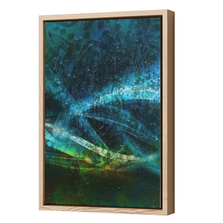 Thumbnail for Canvas - Wood Grain Floating Frame
