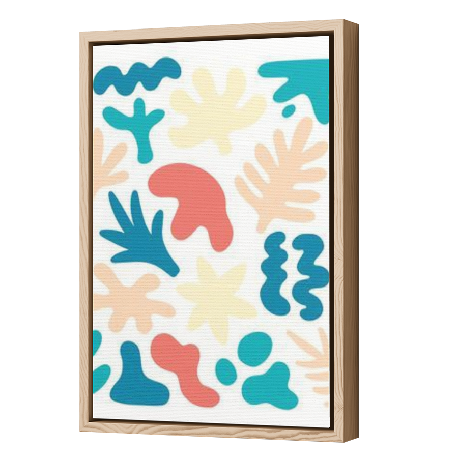 Thumbnail for Canvas - Wood Grain Floating Frame