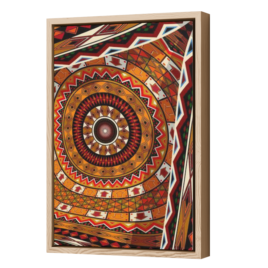 Thumbnail for Canvas - Wood Grain Floating Frame