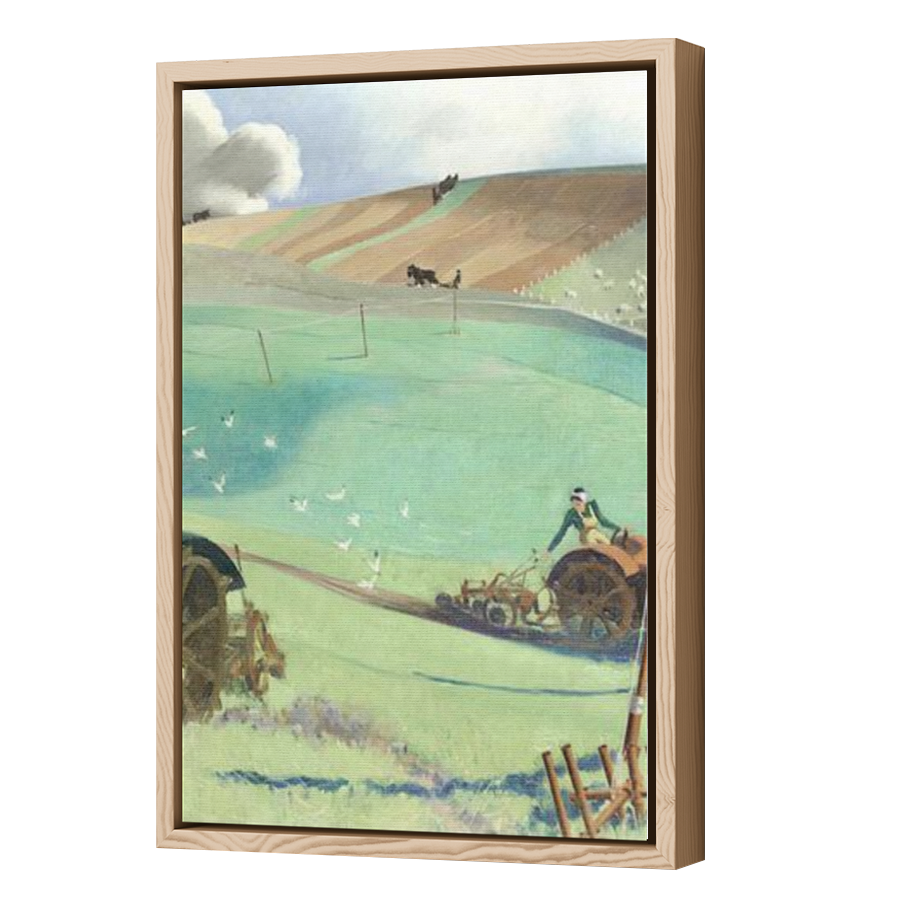 Thumbnail for Canvas - Wood Grain Floating Frame