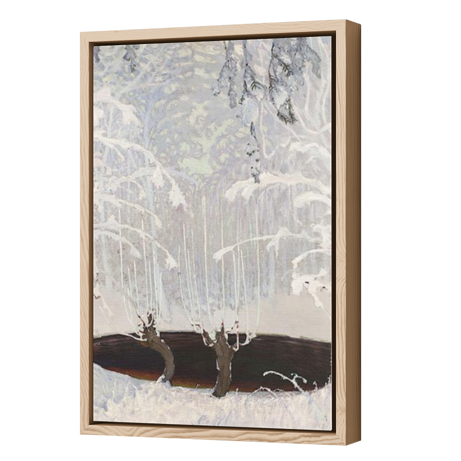 Thumbnail for Canvas - Wood Grain Floating Frame