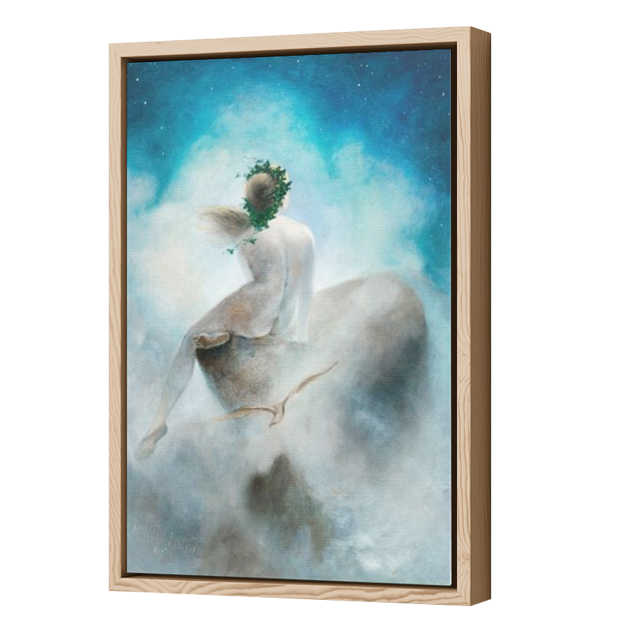 Thumbnail for Canvas - Wood Grain Floating Frame